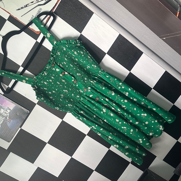 Jessica Simpson Green Floral Dress - Picture 1 of 2